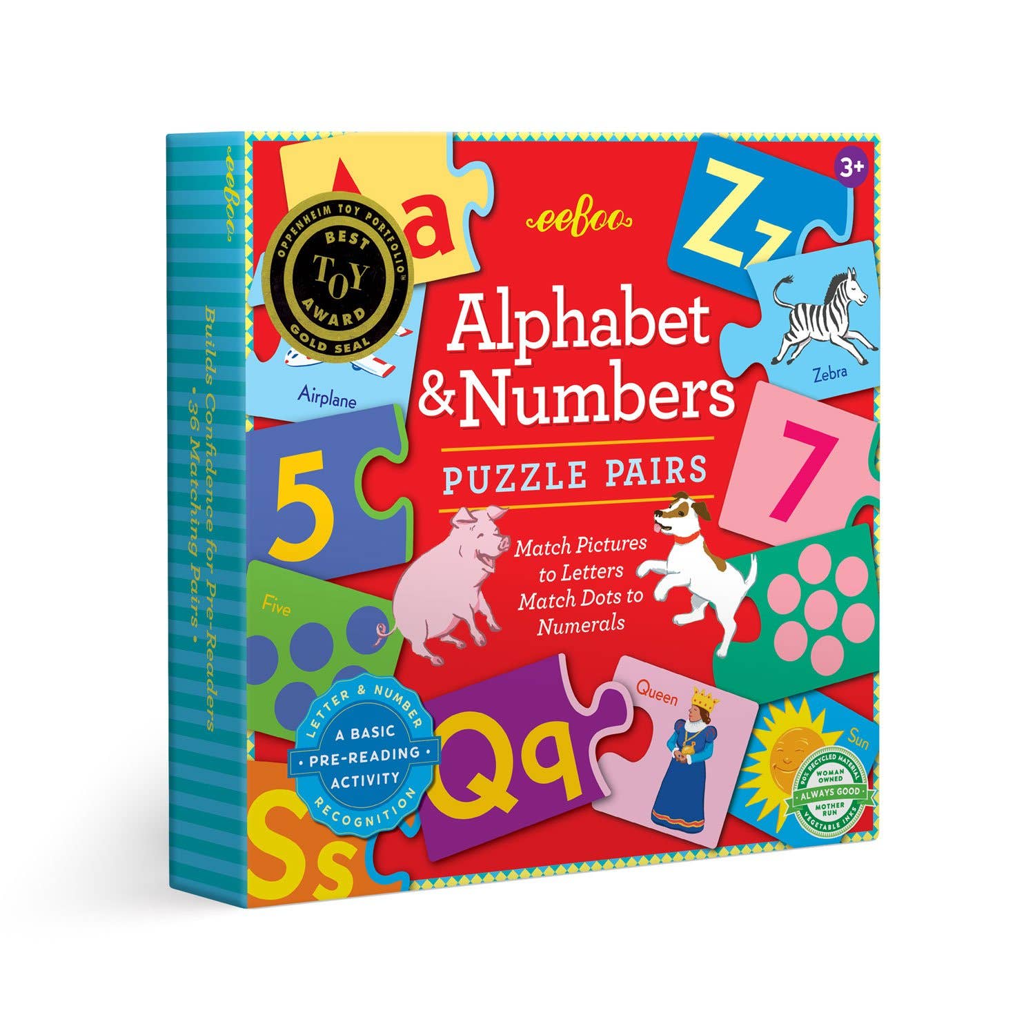 Alphabet &amp; Numbers Puzzle Pairs